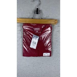 IZOD Polo Shirt Youth Medium 6/8 Red Approved Schoolwear Kids Uniform Top